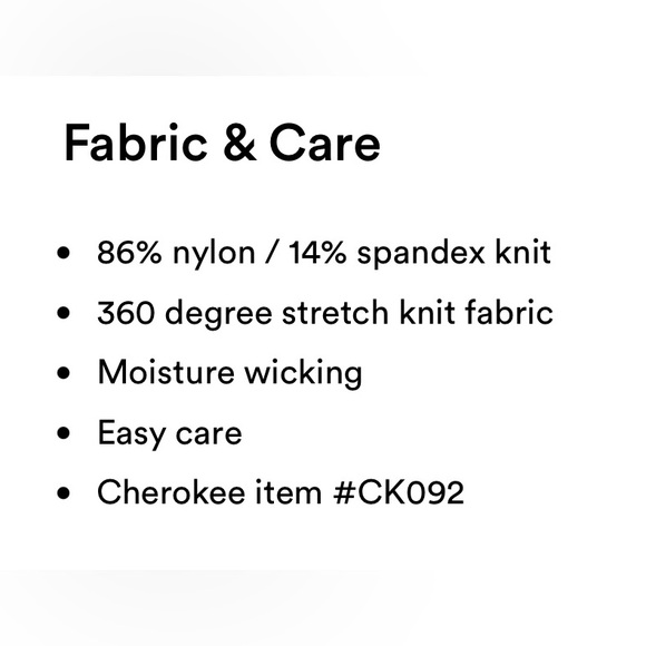 🆕 🩺 NWT Cherokee Form Mid-Rise Jogger Scrub Pant - Small - Picture 4 of 12